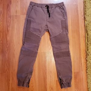 PacSun Men's medium skinny joggers warm grey. With